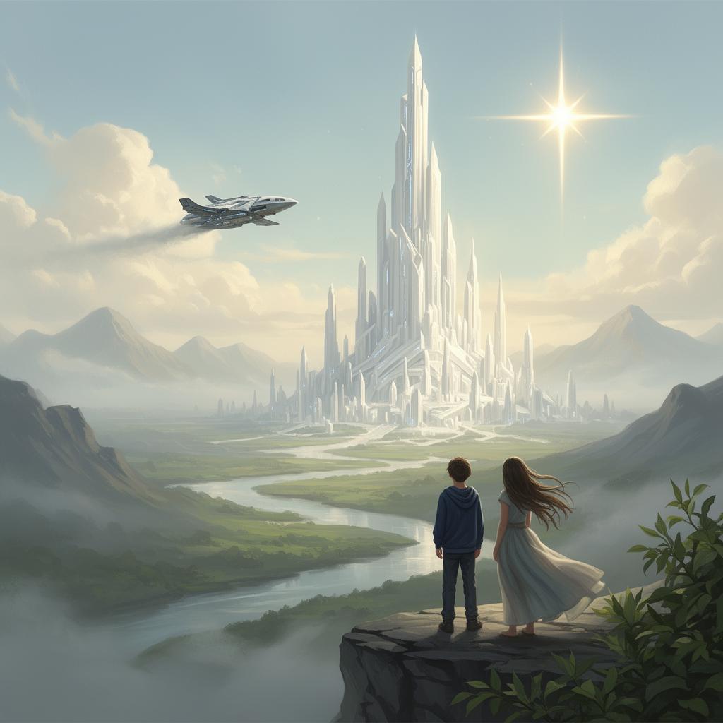 The crystalline city across the valley